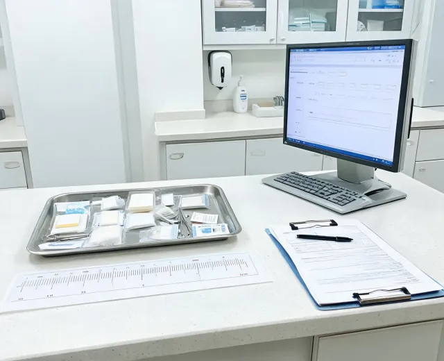 Wound care assessment room