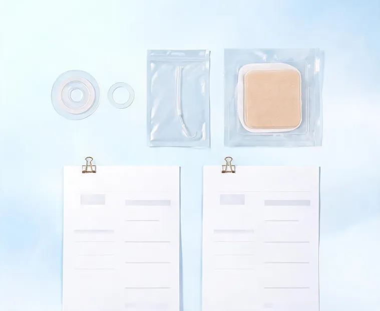 Coloplast ostomy, continence and wound-care product documentation set